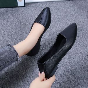 [Free Shipping] WomenS Mid-Heel Pumps Soft Leather Comfortable And Non-Slip Professional Shoes 2026 Stiletto Heels Elegant Work Shoes WomenS Flats