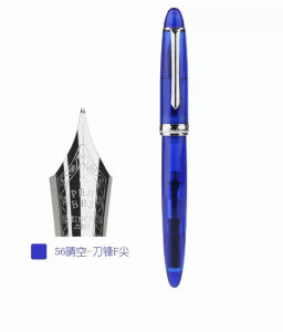 New Pens 355 Resin Piston Fountain Demonstration Pen Acrylic Design Transparent Calligraphy Student Gift New Version