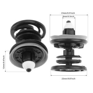 Set 10 đinh tán nhựa cho cửa xe hơi VW Passat golf (8mm) - Chốt kẹp nhựa cho ô tô
