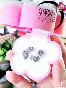 bông tai bạc cao cấp tươi tắn xuống phố