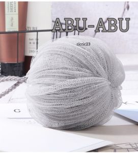SPONS SPONGE MANDI JARING BENTUK BULAT BOLA SHOWER BATH HALUS LEMBUT DI KULIT BADAN MENGHASILKAN BUSA LEBIH BANYAK