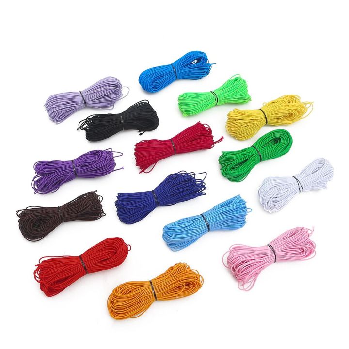 25Meters 1MM Colorful Beading Elastic Stretch Cord Beads Thread String