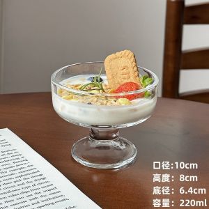 Cup milk bowl tall dessert drenched ball glass sour ins wind ice cream bowl high-value ice cream milkshake pudding mousse