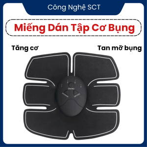 Hàng sẵn có - Miếng dán massage bụng điện cực  thiết bị hỗ trợ giảm mỡ  tạo cơ 6 múi