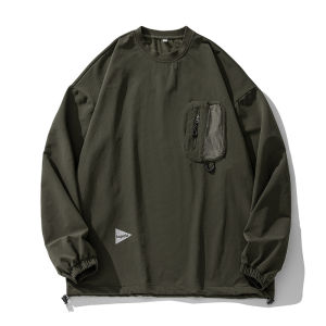 HELLLOJIM Outdoor quick-drying sweatshirt for women 2023 New multifunctional mesh pockets designed for breathable crew-neck coats for men K3781