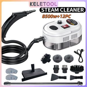 8500W Steamer Cleaner Machine 6-Speed Pressure Washer 15s Fast Heat Oil Cooker Hood Car Engine Mesin
