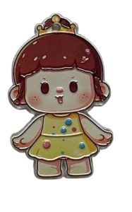 Buer Little Princess Keychains Bagchains Silver Keyrings Cutesy Design