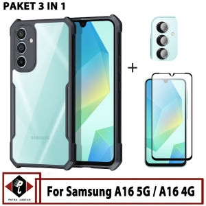 Promo Paket 3in1 Case Compatible Samsung A16 4G / A16 5G Softcase Transparan Free Anti Gores Layar dan Camera