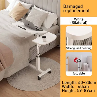 XUXU Elevatable Table Meja Belajar Portable Foldable Movable Bedside Computer Desk Meja Komputer Sofa Side Table With Wheels Meja Pejabat 床边桌 电脑桌