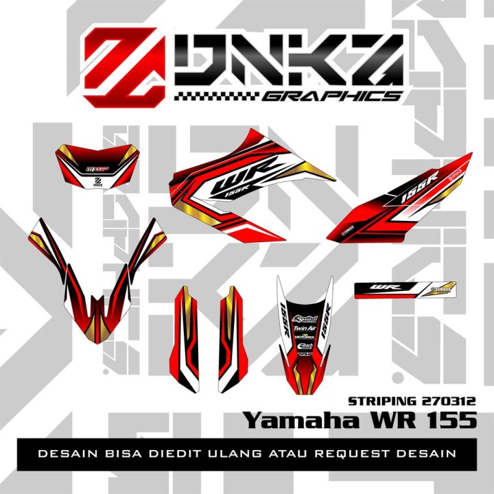 Stiker Yamaha WR 155 Decal Striping Yamaha WR 155 Premium Racing 270312 ...