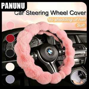 Soft Plush Handle Cover Anti-slip Warm Protector for Car Steering Wheel Non Slip Automobile Interior