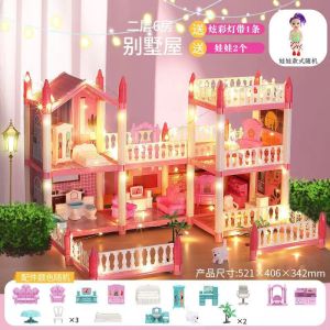 2025 Childrens Educational Toys Girls Princess Barbie Doll House Girls Villa Childrens Day Gift
