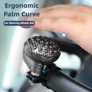 PAGEBDS ABS Steering Wheel Spinner Knob Rotating Car Turning Steering Wheel Ball Handle Universal Adapter Car Accessories Auto