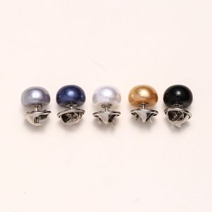 CHUAN 10pcs Fixed Pin Pearl Button Pins Buckle Imitation Pearl DIY Decorative Safety Button Covers Fashion Prevent Accidental Exposure Safety Button Covers For Clothes Decor