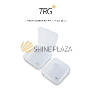 TRG Plastic Storage Box PP 5.5 x 5.5 SB-33 - Tempat Penyimpanan Kotak Plastik Kecil Serbaguna 55 x 55 cm TRG