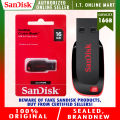 Sandisk Cruzer Blade 16GB USB 2.0 Flashdrive SDCZ50C-016G (Black). 