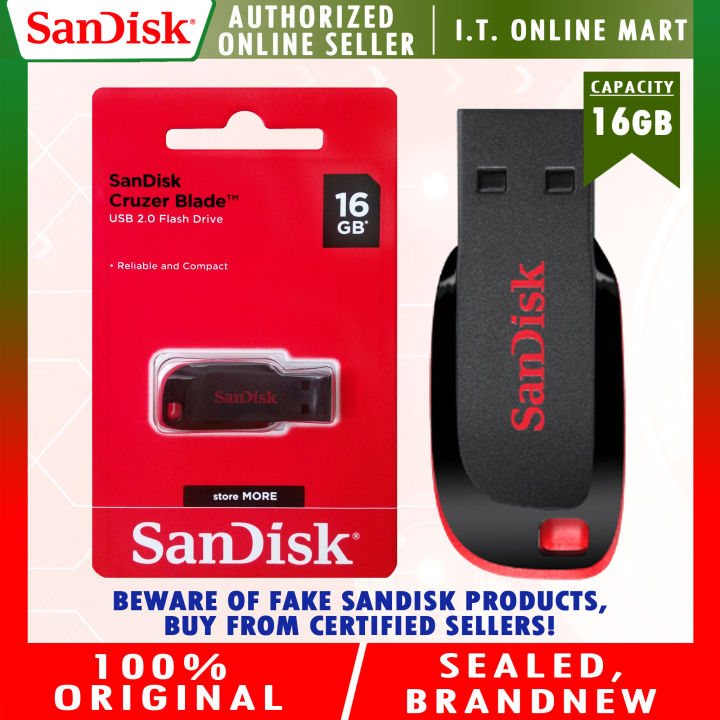 Sandisk Cruzer Blade 16GB USB 2.0 Flashdrive SDCZ50C-016G (Black)
