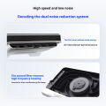 Flydigi BS2 BS2 Pro BS1 Laptop Cooling Pad Wind-Pressure Closed-Loop Turbo-Fan Dual Noise Reduction Intelligent Temperature Control 3-Angle Adjustable RGB Laptop Cooling Stand Wide Compatibility 15.6 inch-21 inch. 
