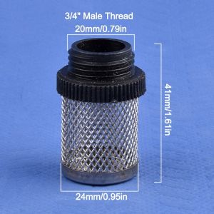 MILDPETAL 1Pc Water Clean Hose Filter Joint Percolator Water Pump Fitting Mesh Screen Filter 1/2~2 Water Pipe Filter for Micro Irrigation Aquarium Fish Tank