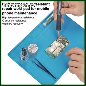 Blowing 1Pc ESD Heat Insulation Soldering Mat Computer Phone Repair Pad High Temperature Resistance Working Silicone Soldering Mat