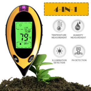 PROMO TERBARU YIERYI Alat Ukur PH Tanah Pertanian Pengukur Temperatur dan Kelembapan Soil Tanah TPH01803
