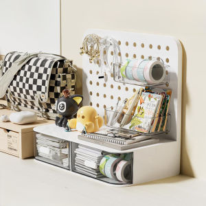 Angola Rak Meja Serbaguna Dengan Pegboard C37 Rak Alat Tulis / Aksesoris / Desk Organizer