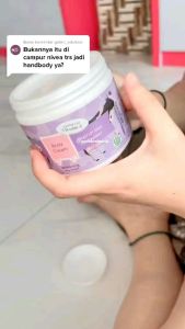 Wub Skin Beauty Body Care Scrub Cream Bleaching Whitening Pembersih Sel Kulit Mati Pemutih melembutkan dan menghaluskan kulit aman halal dan BPOM