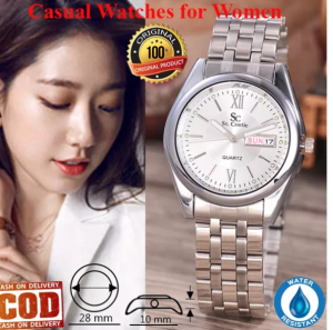 Saint Costie Original Brand-Jam Tangan Wanita-Stainless Stell Band-SC-RT-5236B-G-GG-TH
