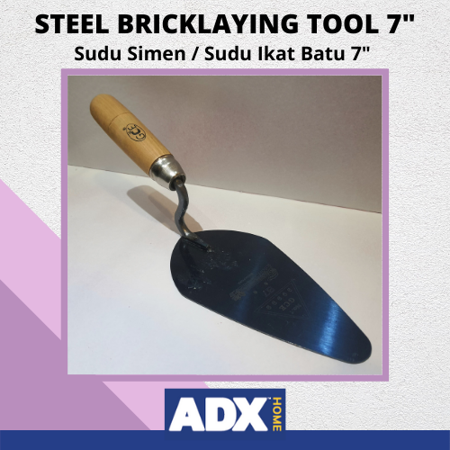 STEEL BRICKLAYING TOOL [SUDU SIMEN / SUDU IKAT BATU] 7” | Lazada