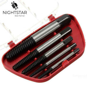 Alat Pembuka Baut Rusak Mata Bor Extractor Broken Screw Remover 5in1