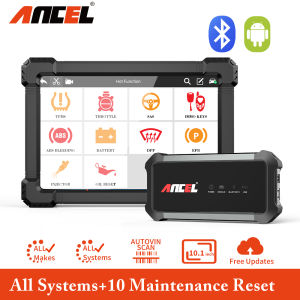 ANCEL X7 Car OBD2 Scanner Full System Bluetooth&WiFi Diagnostic Tool Support ECU Coding Key Programming Air-bag Reset 10 Special Functions OBD2 Auto Vin ECU Code Reader For 12V All Cars
