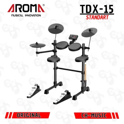 Aroma TDX15 TDX 15 Digital Drum Elektrik Paket - STANDART INSTANT