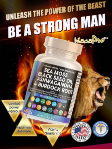 Enhance mens physical health and replenish energy 黑籽油海藻胶囊Sea Moss Black Seed Oil Capsules