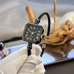 NOBLELYN Analog Display Bracelet Watch Compact Size Open-Ended Bracelet Square Dial Watch Trend Digital Square Dial Dress Watch For Women