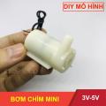 [HCM]Máy bơm mini bơm chìm siêu nhỏ 3V-5V bơm mạnh và êm lưu lượng 96 lít một giờ - LK0084. 