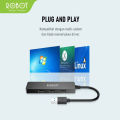 Robot H160 USB HUB 4 Port USB 2.0 & USB 3.0 High Speed 5GBPS. 