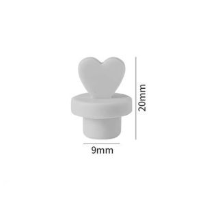 AKZDXE Silicone Bottle Dust Plug Reusable Love Bottle Stopper Cap Cute Drinkware Decorative Drinking Sealed Plug Water Glass Bottle