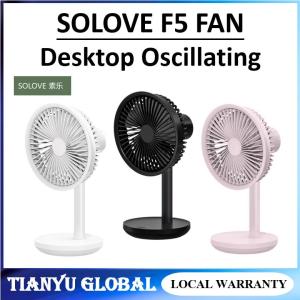 Solove F5 Fan USB Electric Fan F5 Long Lasting Batteries Standby Desktop Fan Left And Right 60° Oscillation Head 4000mAh Battery Capacity USB Charging