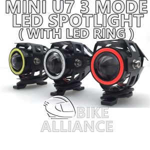✔READY STOCK✔ MINI U7 3 MODE SPOTLIGHT LED SUPER BRIGHT LED SPORT LIGHT MOTORCYCLE SPOT LIGHT SPORTLIGHT