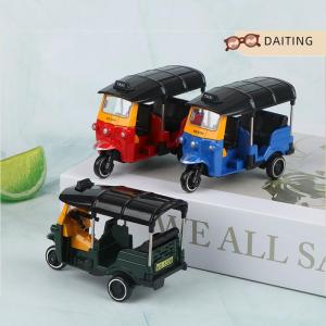 DAITING Mô hình mô phỏng xe ba bánh bằng hợp kim Mô hình đồ chơi mô tô ba bánh