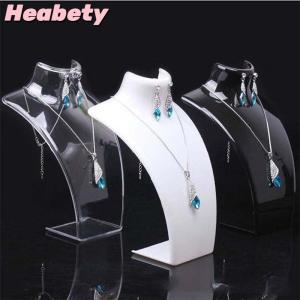 Heabety Jewelry Display Fashion Model Necklace Mannequin Pendant Earring Showing Stand