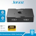 Jasoz HDMI Switch Bi-Direction 4K 60Hz HDMI Switcher 1x2/2x1 Adapter in 2 Out & 2 in 1 Out Converter for PS4/3/5 TV Box. 