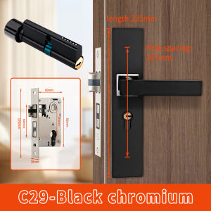 Bathroom Door Knob Door Lock Alco 301 Aluminum Alloy Door Toilet Bathroom Keyless Single Tongue Door Lock