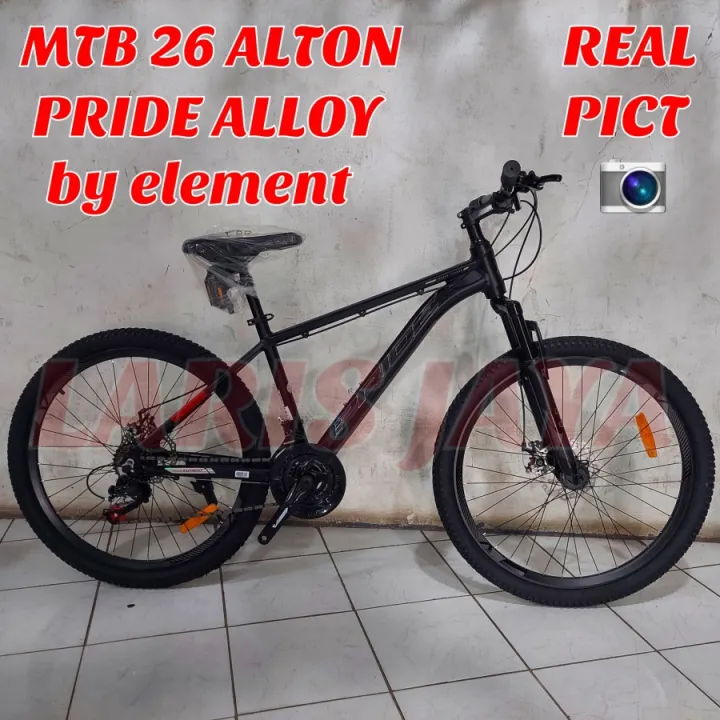 SEPEDA GUNUNG ELEMENT ALTON PRIDE 26 INCH FRAME ALLOY MTB 26