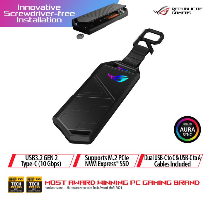 ASUS ROG Strix Arion NVMe SSD GEN2 Type-C (10