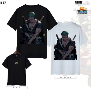 Kaos Anime Monkey DLuffy One Piece Strawhat Terbaru - Tshirt Anime Pria Wanita AnM Clothing 100% Cotton Combad 24S Premium Sablon DTF Desain Limited Edition Ukuran S-XXXL - Edisi 47