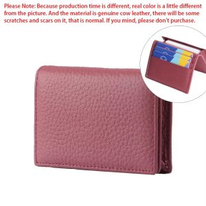 Royal Bagger New Multifunction Card Holders for Men and Women Genuine Cow Leather Casual Business Coin Purse Short Wallets