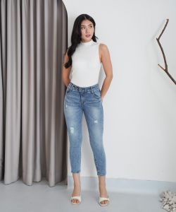 CELANA JEANS WANITA 7/9 ANEYA RIPPED PREMIUM -SYS CLOTHIER