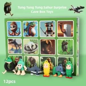 40 Chiếc Tung Tung Sahur Hang Hộp Đồ Chơi Mô Hình Sprunki Mù Hộp Cho Trẻ Em Quà Tặng
