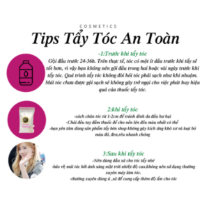 Thuốc tẩy tóc MAIA nâng tone cao an toàn tẩy tóc mái gáy hai mai tặng oxy kèm găng tay